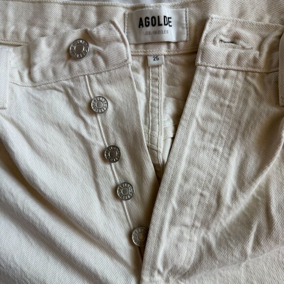 AGOLDE Remy White High-Rise Jeans Style #A105-1183 Size 25 - Picture 6 of 13